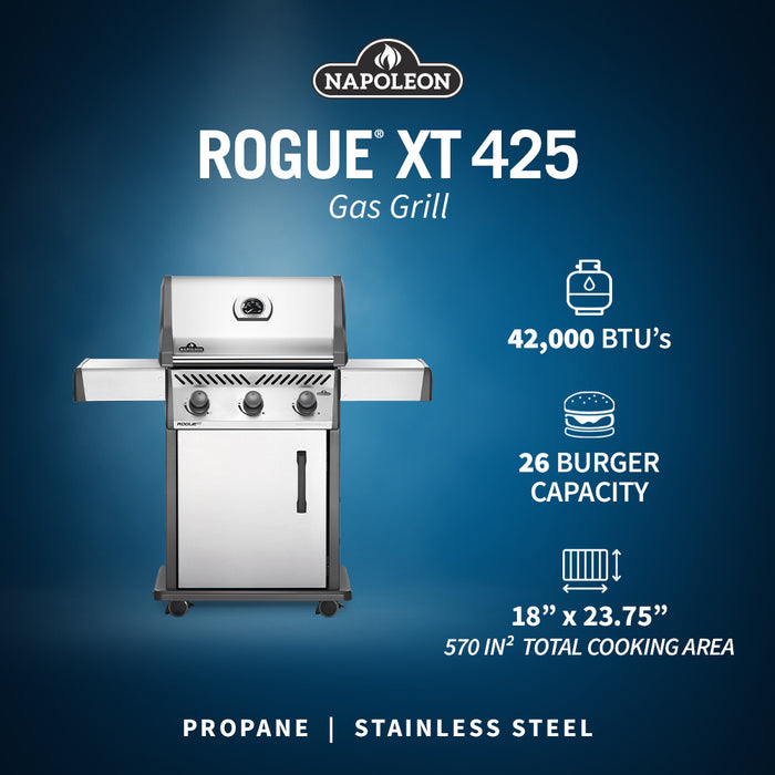 Napoleon Rogue XT 425 Gas Grill (Stainless Steel) RXT425-1