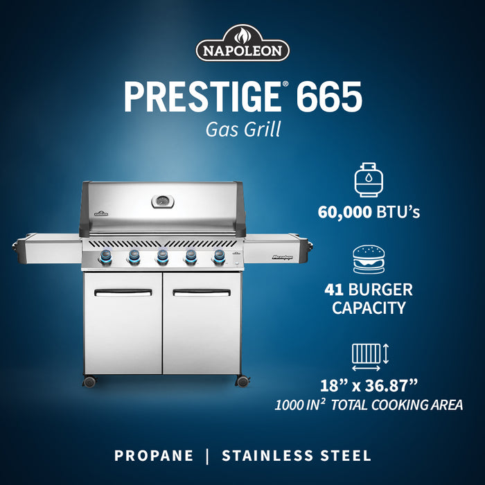 Napoleon Prestige 665 5-Burner Stainless Grill P665SS
