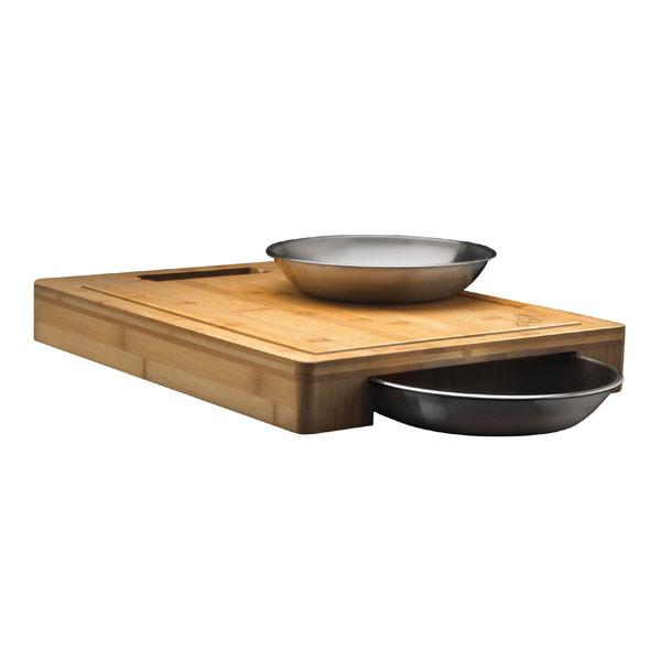 Napoleon 70012 PRO Cutting Board with Stainless Steel Bowls