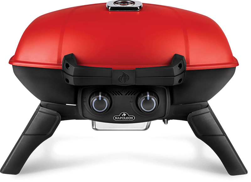 Napoleon TravelQ 285 (RED) Portable Propane Gas Grill with Griddle TQ285-RD-1-A