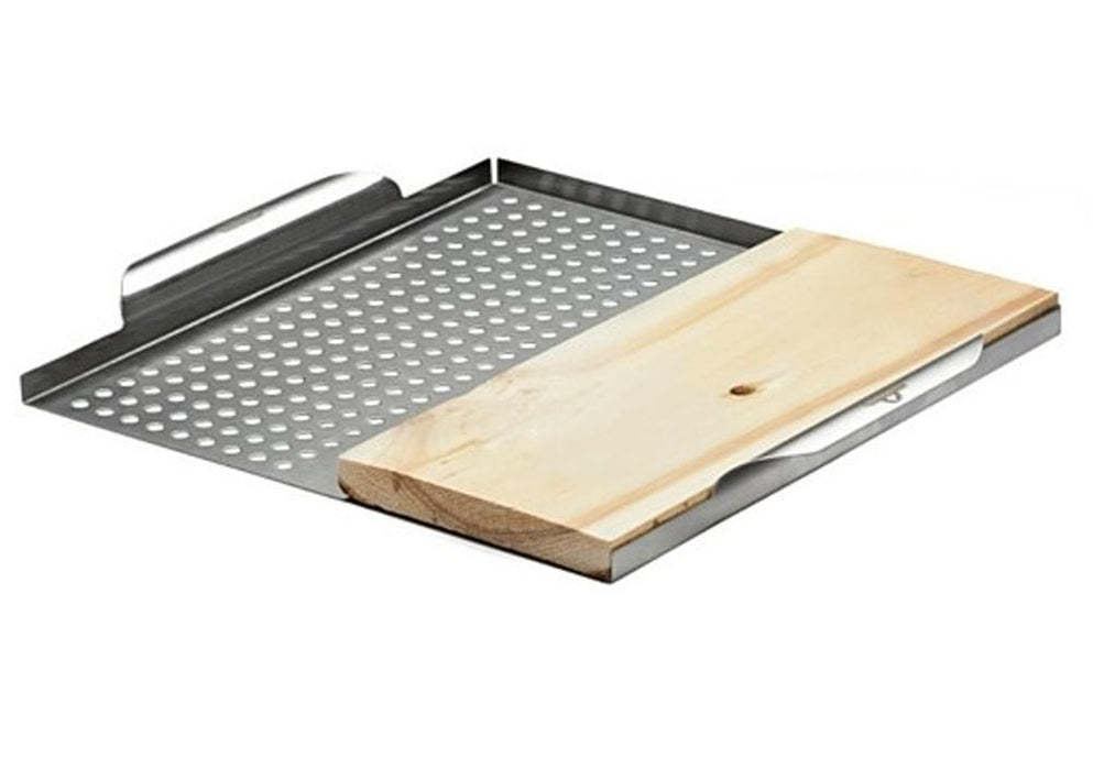 Napoleon 70026 Stainless Steel Multi-Functional Topper With Cedar Plank