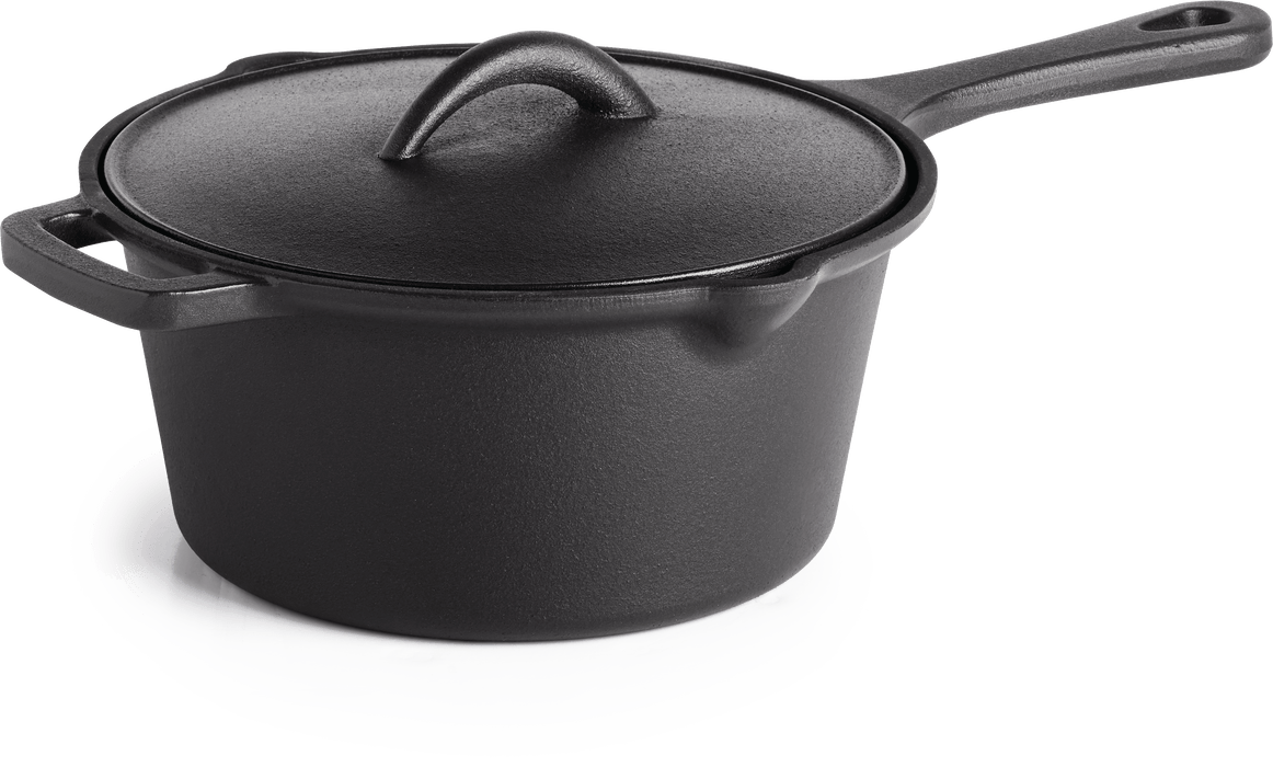 Napoleon 56051 Cast Iron Sauce Pan w/ Lid